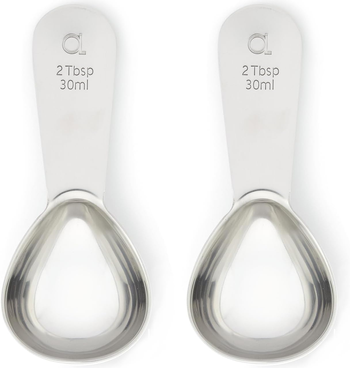 Apace Living Coffee Scoop (Set of 2) – 2 Tablespoon (2 Tbsp / 1/8 Cup / 1 oz) – The Best Stainless Steel Measuring Spoons for Coffee, Tea, and More