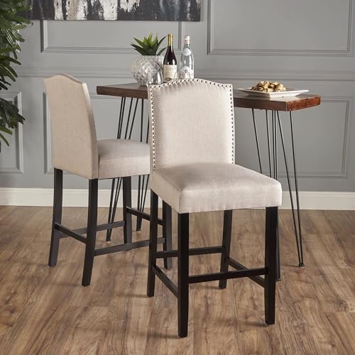 LKHKK KD Counter Stool with Stylish Nail Head Trim and