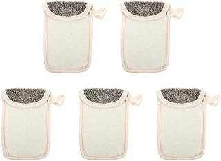 Minkissy 5 Pc Malha Saco de Sabão Malha Forma Espuma Net Sabão Saco de Sabão Bolsa de Volta Esfoliante Esfoliante Esfoliante Corpo Esfoliante para O Titular Do Sabão Do Chuveiro Rede de