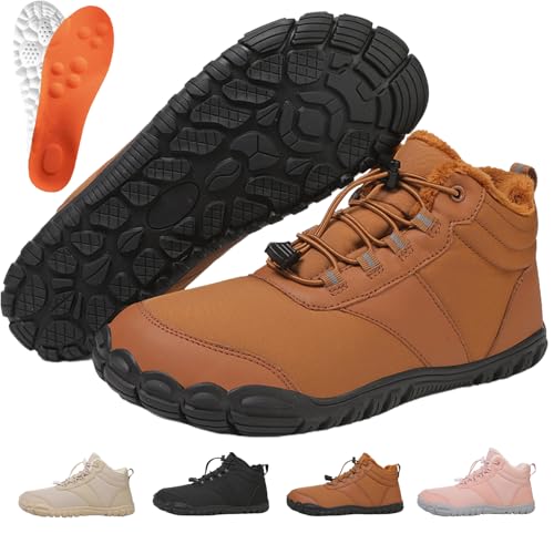 Winter Barefoot Shoes Women, Hike Winter Barefoot Shoes Women, 2026 New, Barefoot Shoes Men WomenWaterproof Wide Toe Box Boots