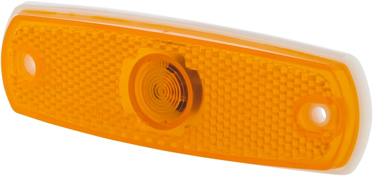 HELLA Światła boczne - Halogen - 12V - Połączenie śrubowe/Zabudowa - CCC/SAE/ADR/GGVS - Kolor szkła reflektora: żółty - z prawej/z lewej - Ilość: 1 - 2PS 962 964-031