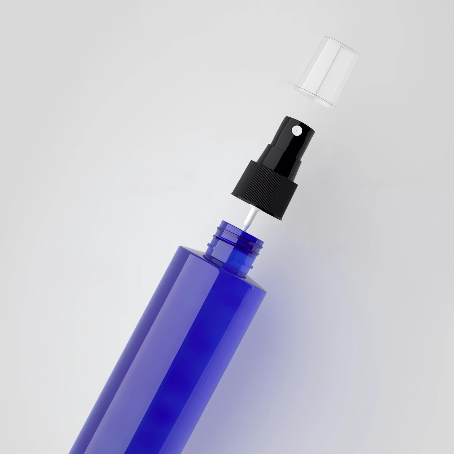 24 pièces 200ml Bleu flacons vaporisateurs vides en plastique de Avec Sprayer Noir，pour Nettoyage Cuisine Jardin Arroser Les Vaporisateur Plante Eau