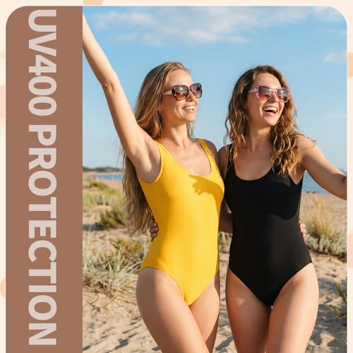 Image of Women Oversized Sunglasses UV400 Protection Lens Sun Glasses