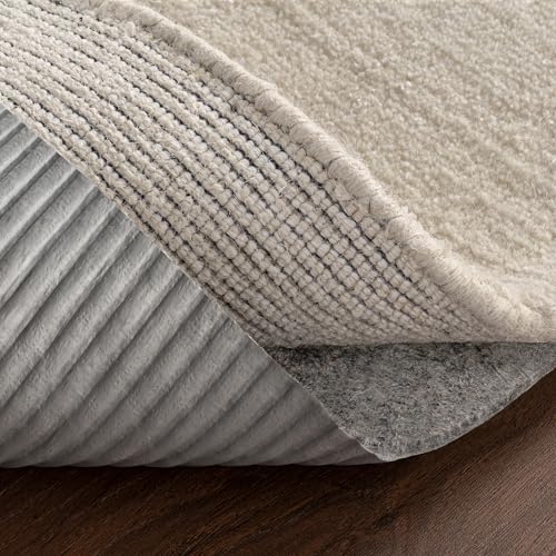 Tapis carré nuLOOM Gavin gris 1,2 m au design raffiné
