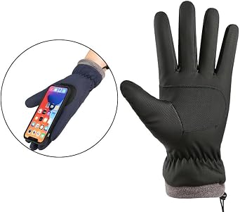 Winter-Gloves for Men Women Cold Weather Warm-Gloves with Touchscreen Fingers for Driving Cycling Outdoor Sports