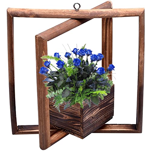 Image of Makeup Toy Wooden Plants Pot Flowers Planter Box Wooden Flowers Vase Flower Plant Planter Wooden Pots Garden Flowers Vase Flower Basket Plants Pot Wooden Flower Vase Flowers Planter (S-2)