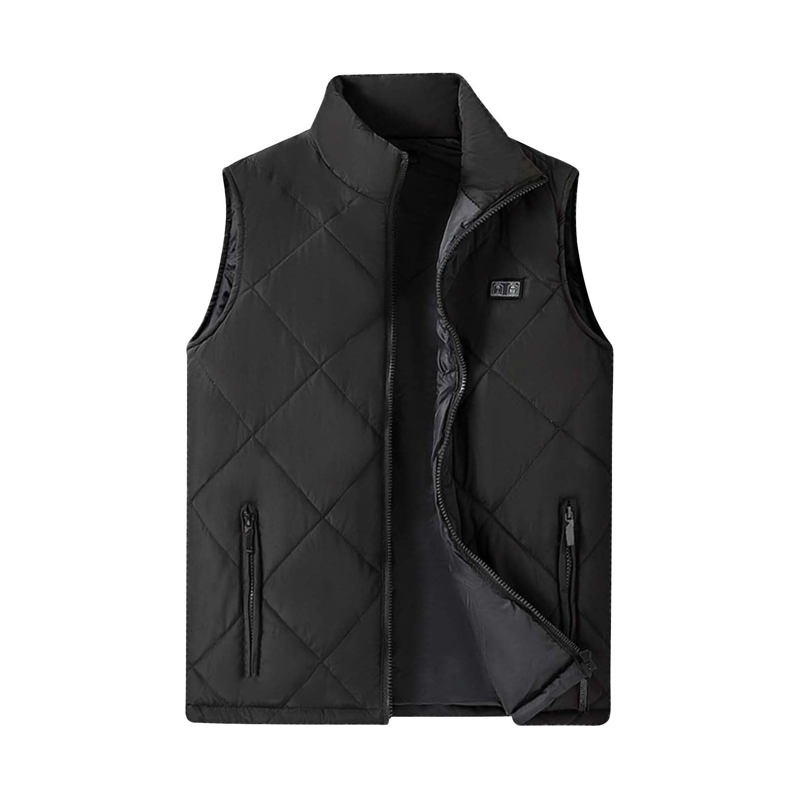 Beheizbare Weste Kinder Winter Waschbare USB-Anschluss Weste Kinder mit Taschen Beheizte Ärmellose Jacke Jungen Mädchen 3 Temperaturstufen Winddichte Heizweste für Outdoor Camping Wandern