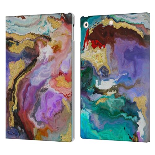 Étui portefeuille iPad 10.2 Haroulita protection cuir marbre