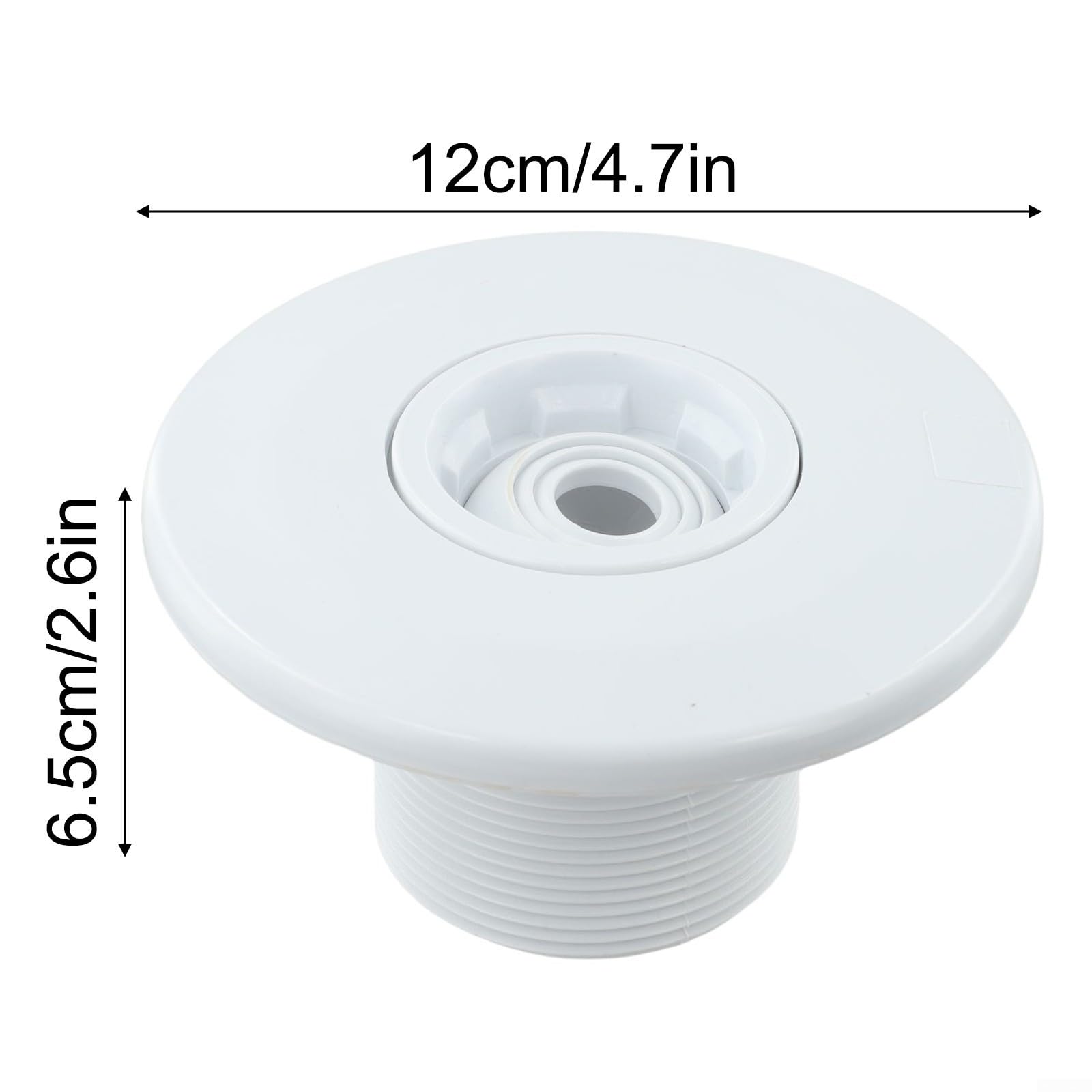 Boquilla giratoria de 360 grados para piscina de 2 pulgadas, dirección ajustable para reemplazo de boquilla de masaje con herramienta de desmontaje azul, para salida de agua de piscina de plástico y