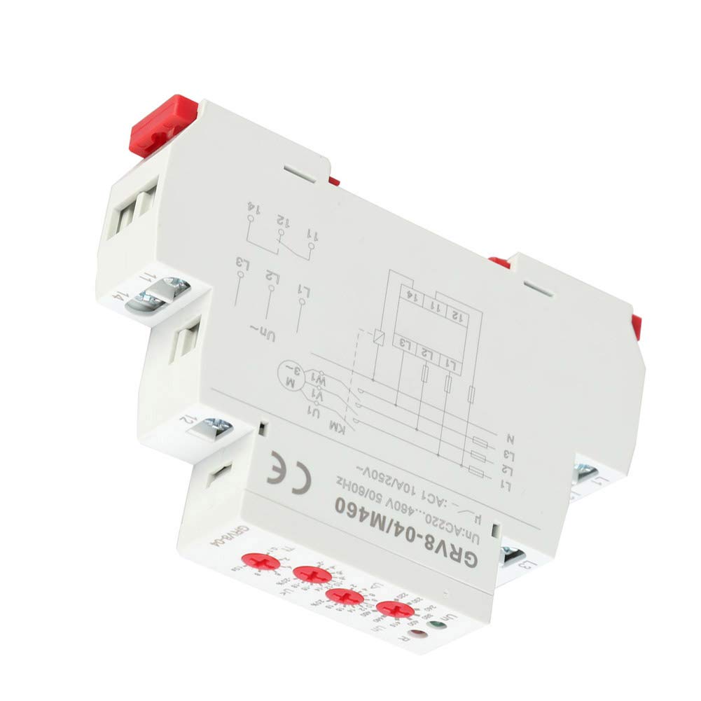 Grv8-04 Protector de Secuencia de Fase de Relé de Monitoreo de Voltaje TrifáSico Para TrifáSico M460