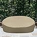 SunPatio Daybed Cover, Outdoor Round Canopy Daybed Sofa Cover with Seam Tape, Heavy Duty Waterproof Patio Furniture Cover, Fade Resistant Material, Helpful Air Vent, 75