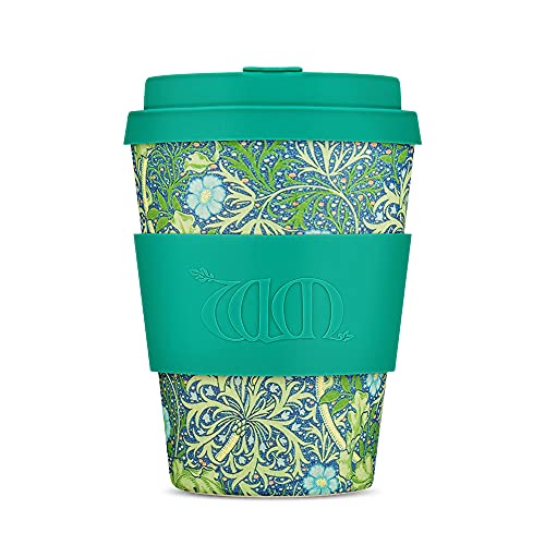 Ecoffee Cup Cup Saucer Reusable Eco Friendly Bamboo Fiber 340ml 600 602