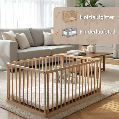 Laufstalleinlage 75x100 cm - Laufstall Laufgitter Baby Matratze Laufstallmatratze Laufgittereinlage aus Schaumstoff für Kinder Babymatratze Spielmatratze Oeko-Tex 75 x 100