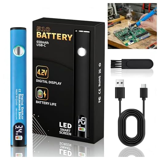 Cordless Soldering Iron Kit, Rechargeable Cartridge Battery Pen, 3-Temp Heating, Thread Burner Pen, 510 Thread Universal Connector, for Knitting, Leather Crafts, Sewing, Weaving, Wax/Wood Carving