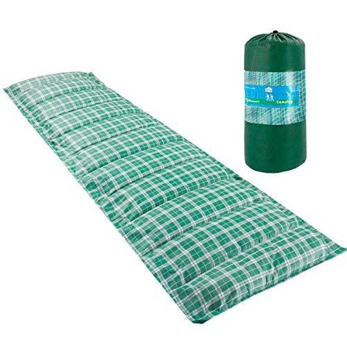 Colchonete Acampamento Camping Solteiro Pesca Retiro Ginástica 190x60cm Verde