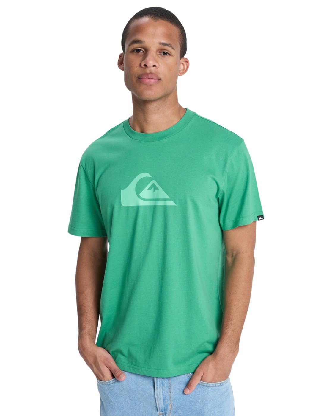 Quiksilver Mens Ev Comp Logo T-Shirt, Leprechaun, L EU