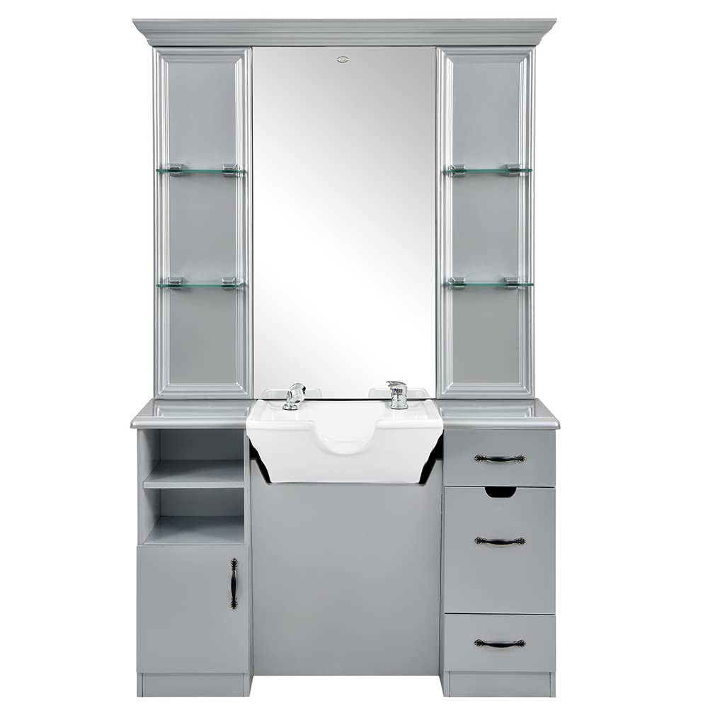 Dir Barber Station Barbershop Styling Station with Sink TAYLOR