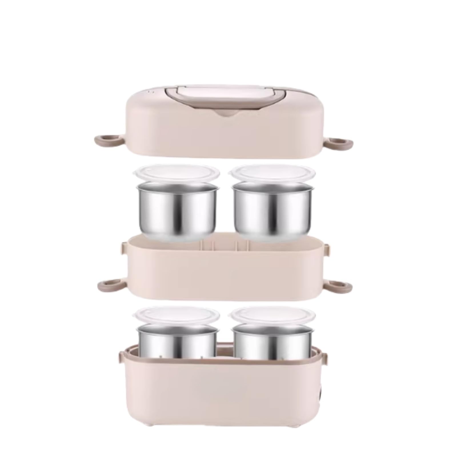 Podgrzewane pudełko na lunch, mini szybkowar do podgrzewania posiłków, izolowany elektryczny parowar do gotowania potraw, samonagrzewające się pudełko na lunch (Style Two)