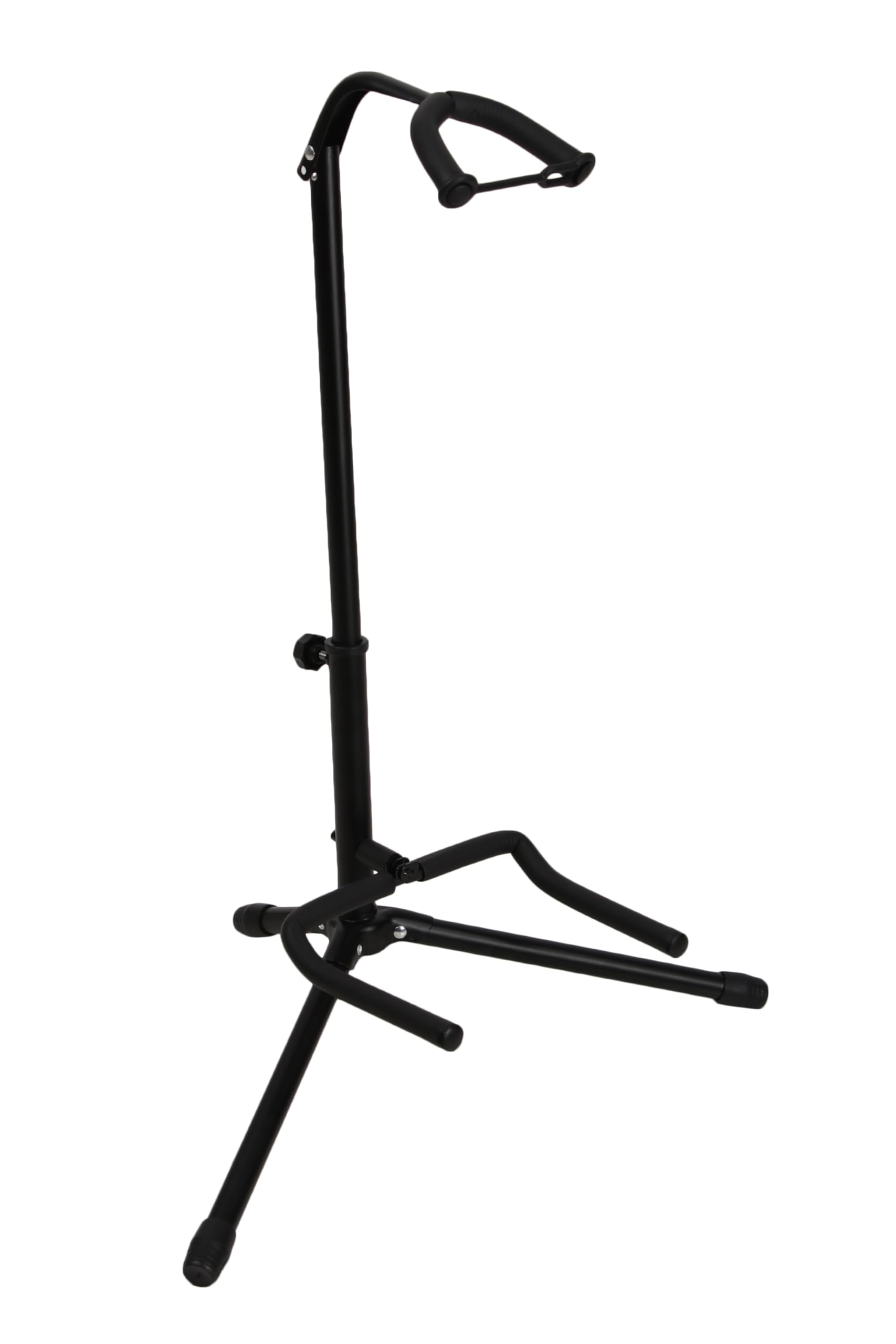 artic ar-gs-303 universal guitar stand – adjustable foldable tripod stand for acoustic, electric & bass guitars – non-slip rubber feet, padded support arms