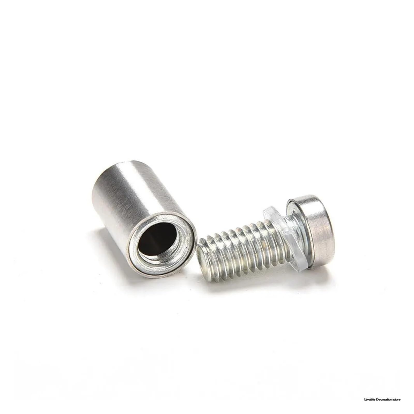 Fijaciones para separadores， 20 piezas de fijaciones de separación, pernos de separación de acero inoxidable, clavos de montaje, fijaciones publicitarias, tornillos de fijación de clavos de vidrio de
