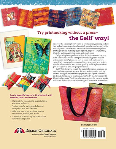Gelli Printing: Printing Without a Press on Paper