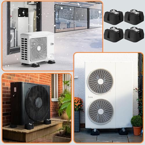 Support de support pour climatiseur robuste en caoutchouc haute densité - 7