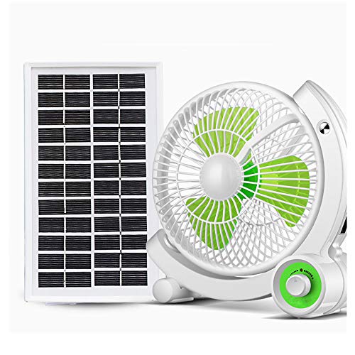 Leiser Solar Ventilator, 2-In-1-Handventilator LED Nachtlicht Tischventilator 180 ° Drehung Mini Tragbarer Persönlicher Lüfter Für Outdoor