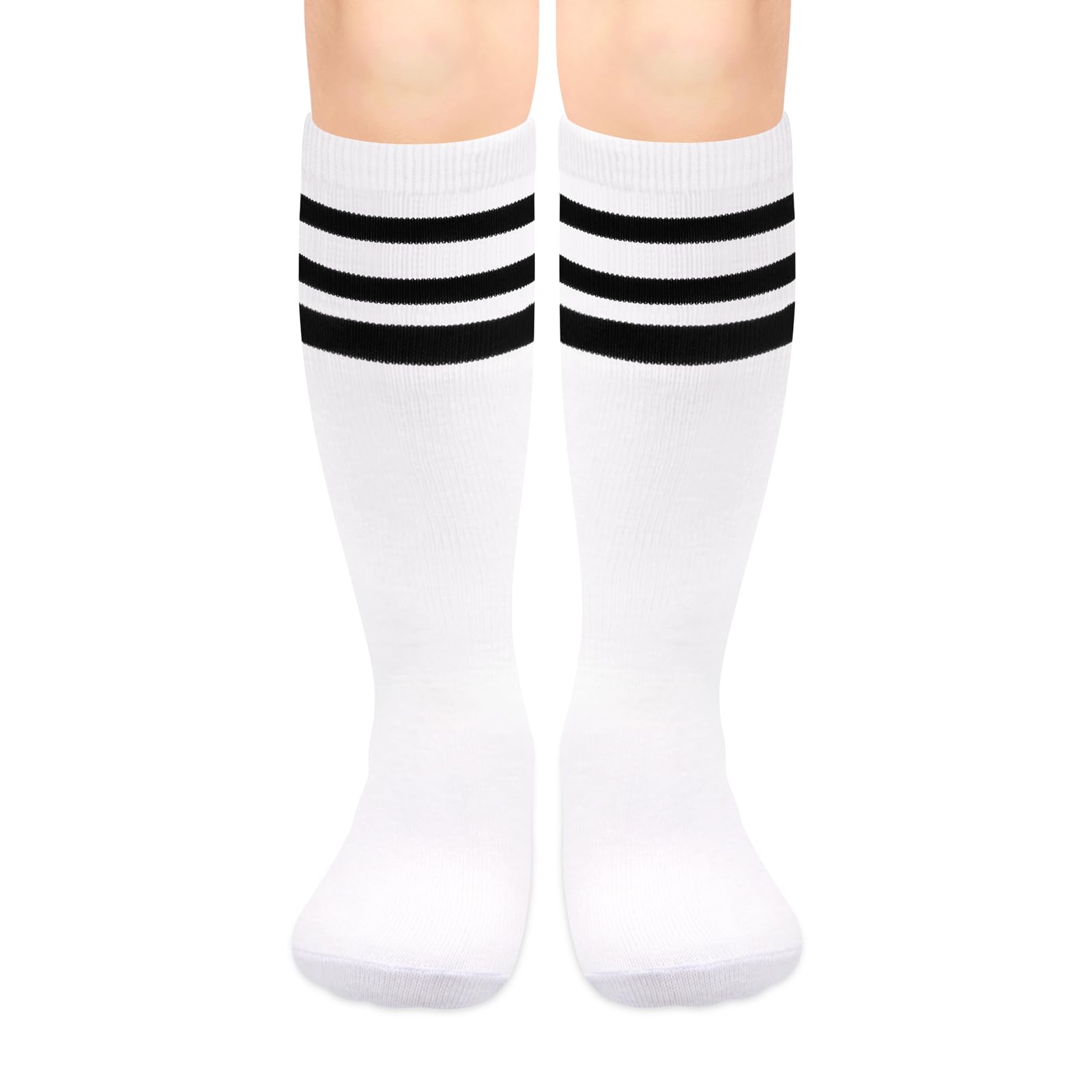 Olreco 1 Pack Toddler Kids Youth Soccer Socks Girls Boys Baseball Socks Youth Knee High Softball Football Accessories Cotton