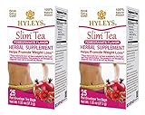 Hyley's Pomegranate Slim Tea 25 Foil Envelopes PACK OF 2