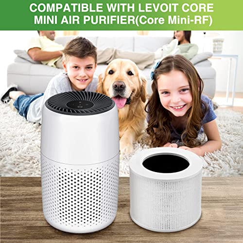 Core Mini Replacement Filter Compatible with LEVOIT Core Mini Air Purifier,Core Mini-P, 3-in-1 Replacement Filter, Replace Part #Core Mini-RF, 2 Filter & 10 Fragrance Sponge