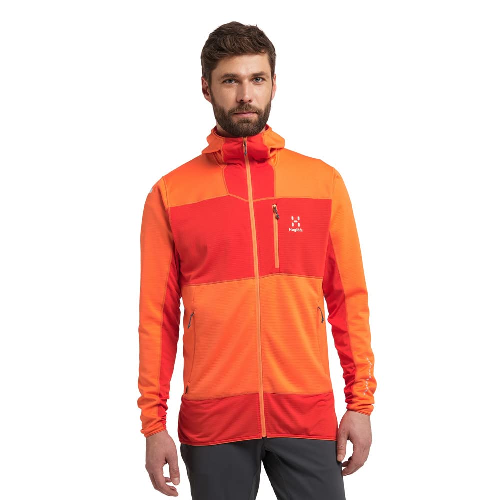 Haglöfs L.I.M Men's Mid Fast Sweater, Flame Orange/Habanero, L, Flame Orange/Habanero, L