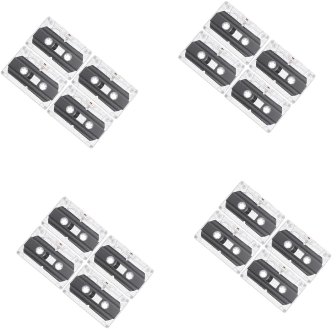 Gadpiparty 16pcs Recordable Blank Cassette Tapes Cassette Tapes Audio for Recording