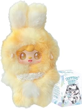 Aven Rabbit Yooki Hopping Bunny Series Blind Box Action Figures Mystery Box Cute Random Toys Birthday Gift Christmas Collectible Toy for Desktop Ornaments, 1PC