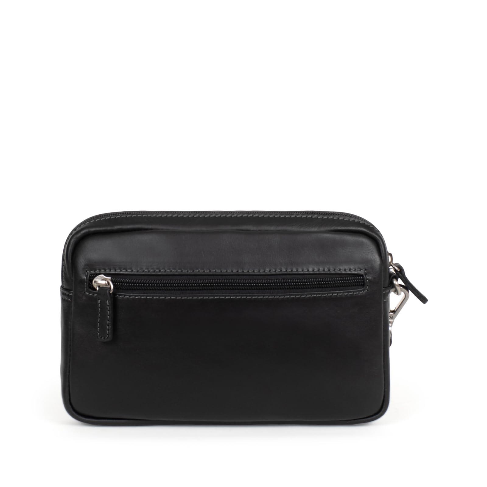 Hexagona Pochette en Cuir ref 47969 Noir 23 * 15 * 4 c