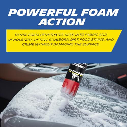 Image of Michelin Foaming Interior Cleaner 500ml | Powerful Foam Formula for Car Dashboard, Upholstery, Fabric, Vinyl, Plastic & Leather | Removes Dirt, Dust & Stains for Fresh, Clean Interior Finish