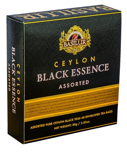 バシラーティー【紅茶 ギフト】大人のデザートフレーバー紅茶 アソート4種類(ティーバック40袋入り)チョコミント ローズベルガモット コーヒーキャラメル シトラスゼスト 個包装 おしゃれ ブラックエッセンス お歳暮【72190】