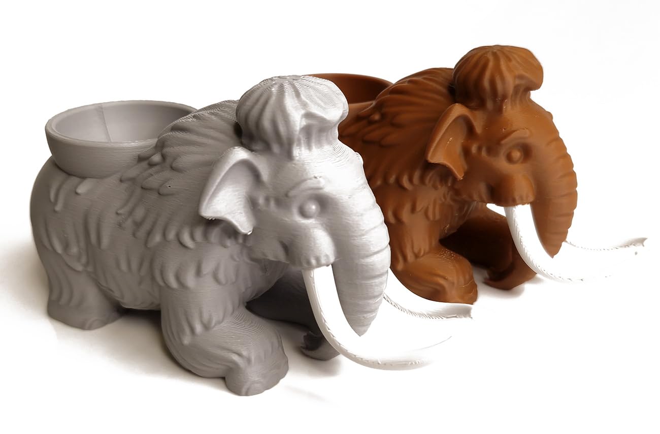 Mammoth Twin Pack Egg Cup Holder Lady Ruby – Novelty Easter Gift Souvenir Soft Boiled Egg Stand Animal Shaped Kitchen Table Accent Family Breakfast Decor Seasonal Ornament (Mammoth Twin Pack)