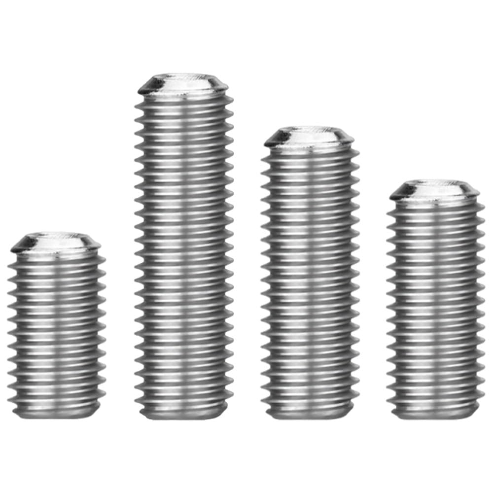 ZEVONDA 20 Stück Gewindestifte Edelstahl - M6 x 20mm Madenschrauben Wurmschrauben Sechskantkopf Schrauben aus Edelstahl Gewindestifte mit Innensechskant DIN 913 / ISO 4026