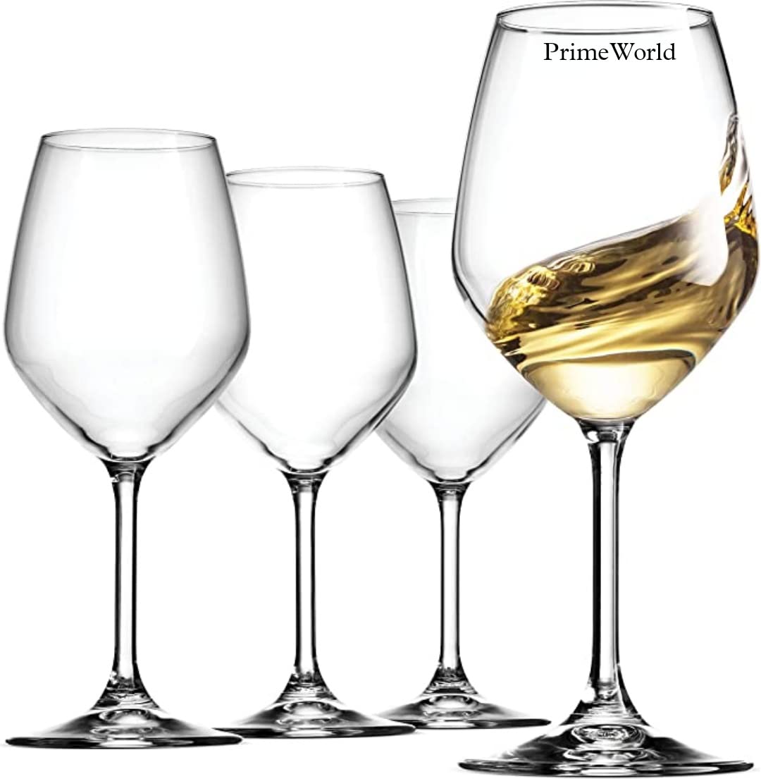 Allegra Wine Glasses Set - 4 Crystal Clear Glasses -13