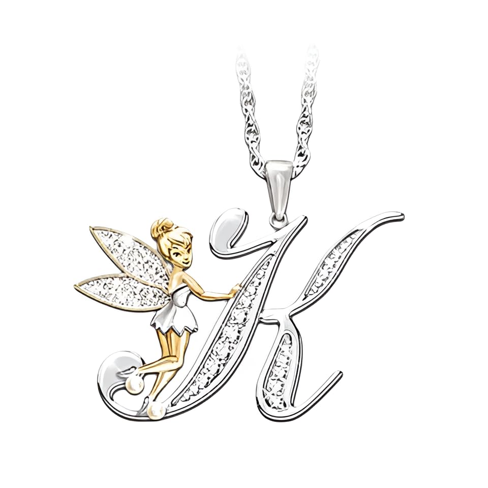 Collier de fée en Argent 925, pendentif fleur et cristal scintillant pour femme