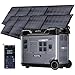 OUKITEL P5000 Pro 4000W Tragbare Powerstation mit 2 x 200W Solarpanels, 5120Wh Solar Generator, LiFePO4 Batterie, 1,2 Std Vollladung, 15 Ausgang, APP, Portable Power Station für Camping, Reisen