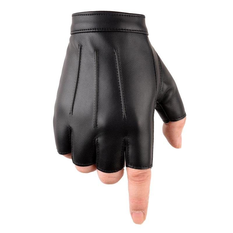 ketmart Fingerless Driving Gloves PU Faux Leather Outdoor Sport Black Half Finger Glove for Men Women Teens - Review, Price and Buying Guide
