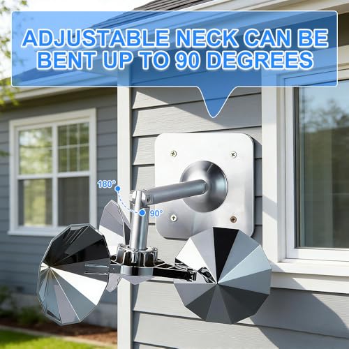 Réflexion à 360° anti pigeon avec base en aluminium robuste