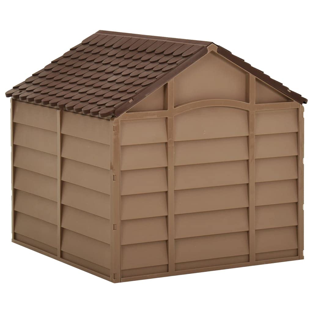 vidaXL Hundehütte braun 71x71,5x68cm PP
