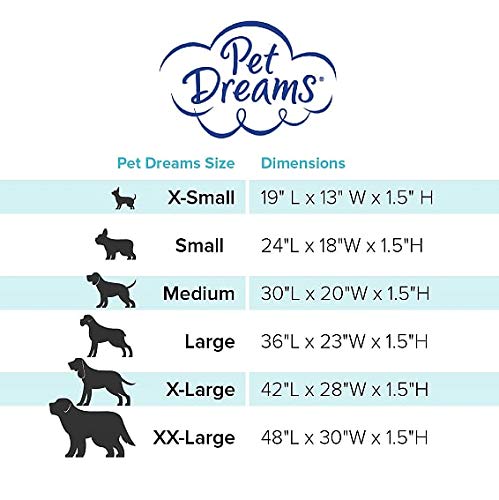 Pet Dreams Dog Crate Bed -Original Crate Pad/Kennel Mat - Quality Bedding Since 1999, 2 in1 Reversible for Summer and Winter. 100% Wash & Dry, Never Bunches! X-Large 42" Khaki Tan