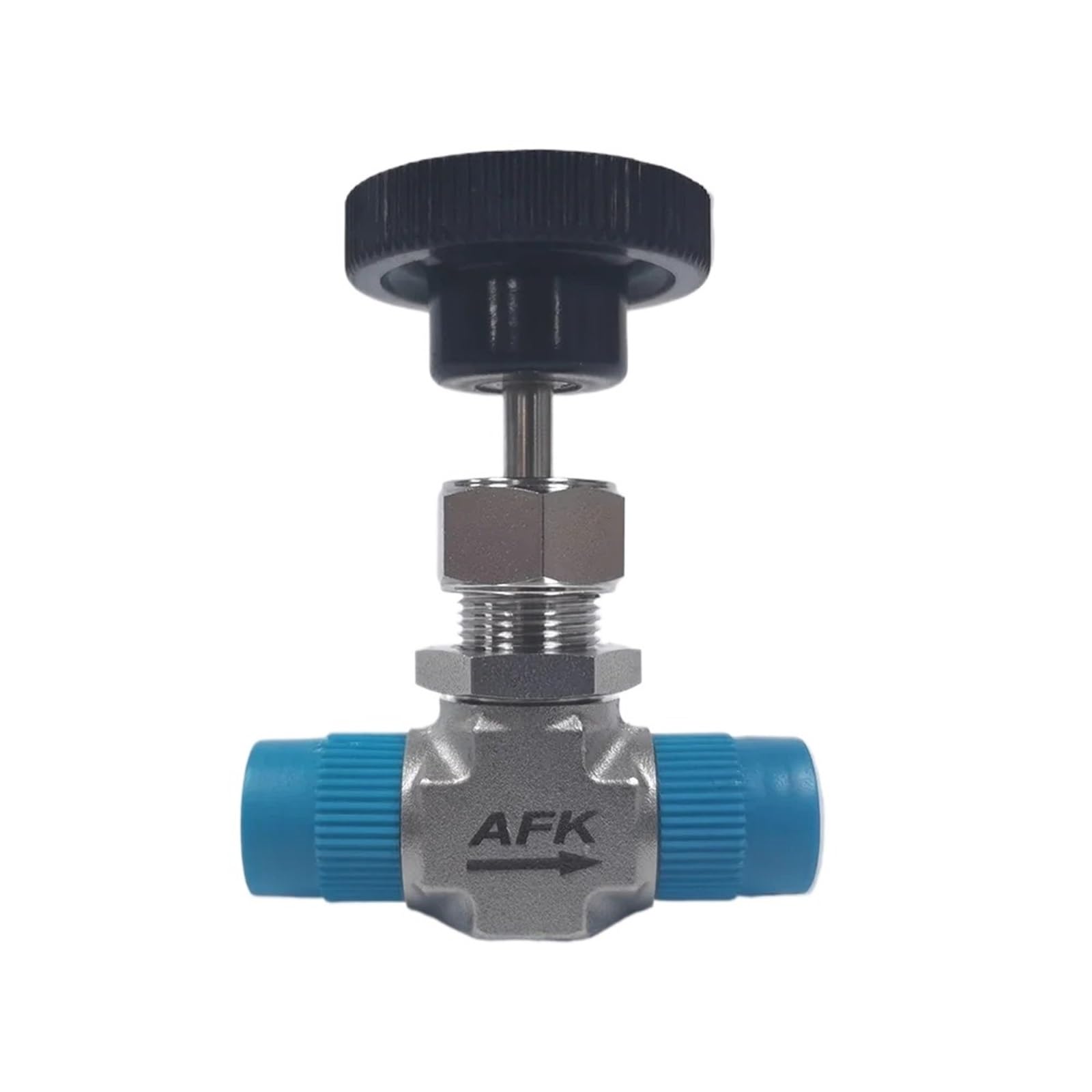 1 Uds 1/8 1/4 3/8 1/2 macho NPT BSPP válvula de aguja de Gas de 2 vías válvula de aguja de alta ajustable acero inoxidable 316 3000psi(1/8",BSPP)