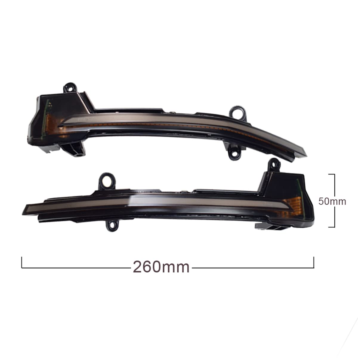 2 pezzi LED Dinamico Indicatore di direzione Luci per specchietto retrovisore Compatibile per Seat Ateca 5D 2016-2019