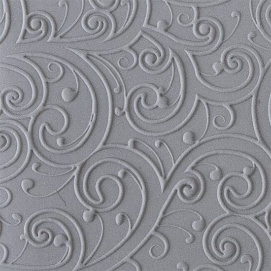 Cool Tools - Flexible Rollable Texture Tile - Curly Vines Fineline