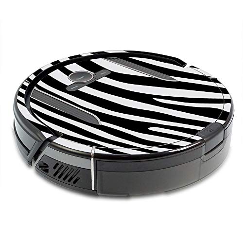 Image of MightySkins Skin Compatible with Shark Ion Robot R85 Vacuum Minimum Coverage - Black Zebra | Protective, Durable, and Unique Vinyl wrap Cover | Easy to Apply, Remove | Made in The USA