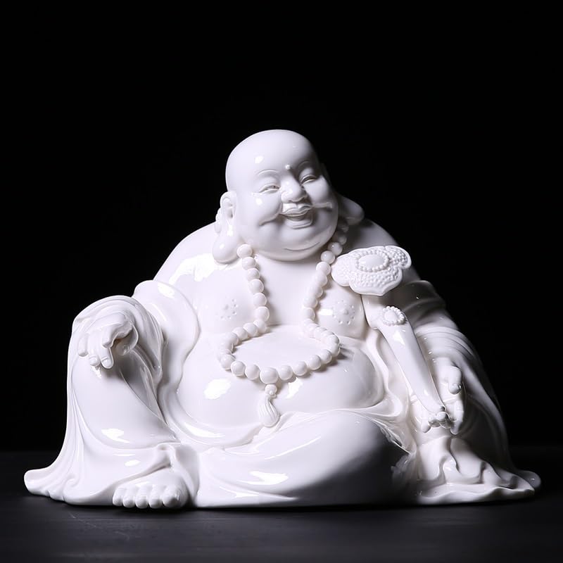Amazon｜仏像 大仏 仏陀 9 インチセラミック笑う仏像ハッピーかわいい